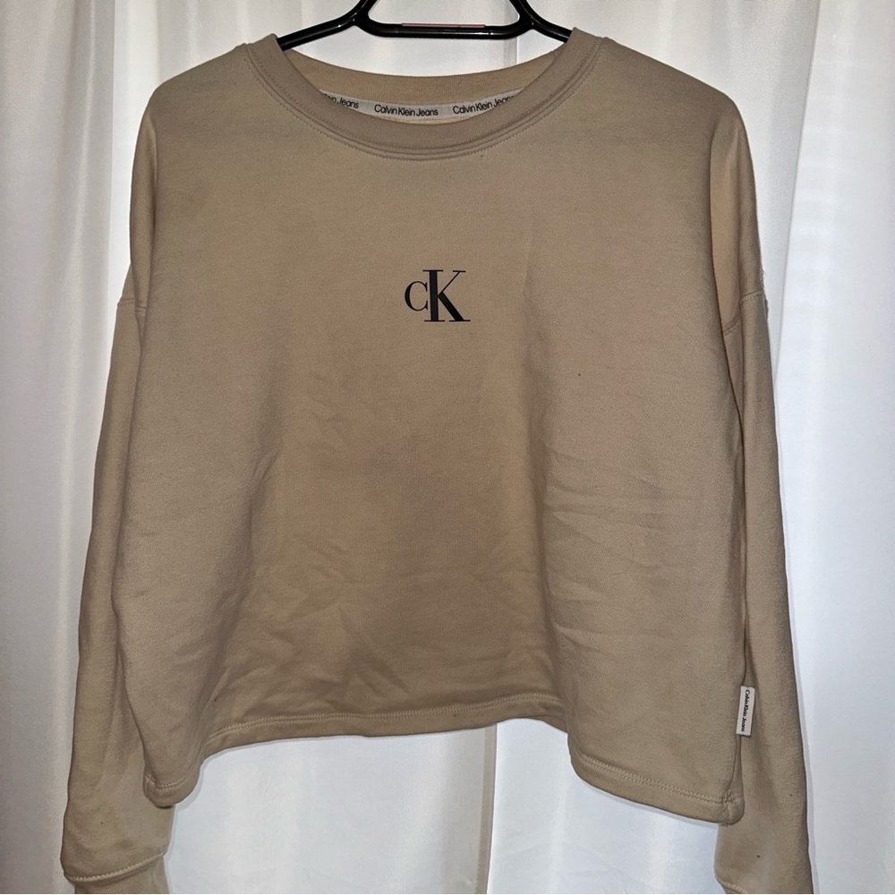 Calvin Klein Cream Crew Neck